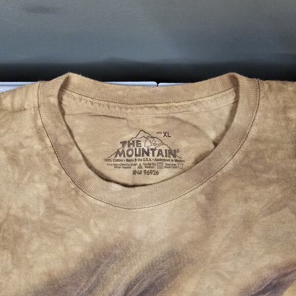The Mountain Horses Tshirt XL Brown Tie Dye Y2K Streetwear Nature Cowboy Mustang - Picture 4 of 9